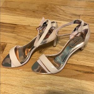 Ted Baker London nude straight heel sandals